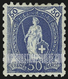FindYourStampsValue: Federal Administration: Helvetia (Large numerals)