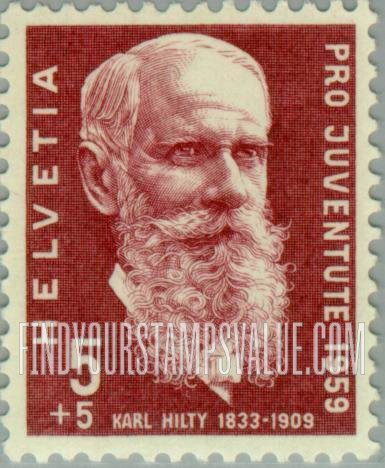 FindYourStampsValue: Semi-Postal: Karl Hilty