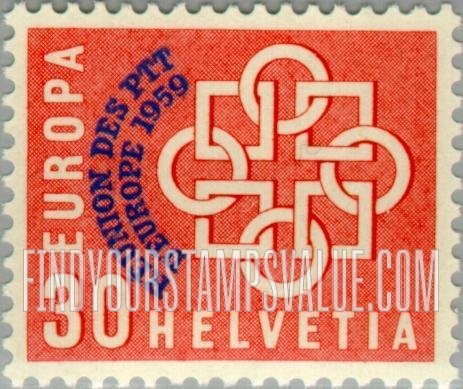 FindYourStampsValue: Federal Administration: Chain Symbolizing European Unity