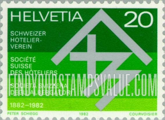 FindYourStampsValue: Federal Administration: Swiss Hoteliers’ Association Centenary