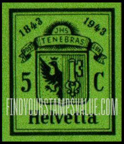 FindYourStampsValue: Semi-Postal: Arms of Geneva