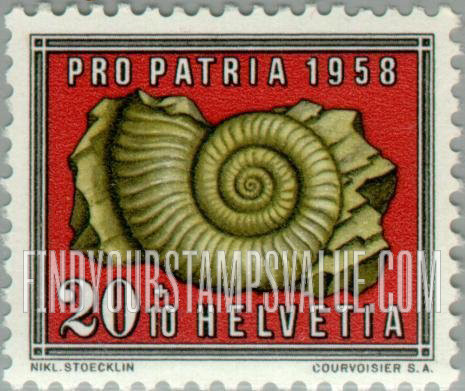 FindYourStampsValue: Semi-Postal: Ammonite