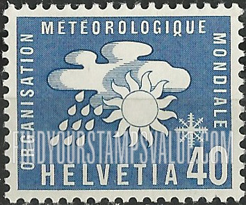 FindYourStampsValue: For The World Meteorological Organization: Sun, Cloud, Rain and Snow