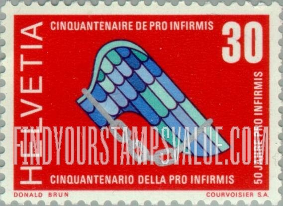 FindYourStampsValue: Federal Administration: Pro Infirmis Emblem
