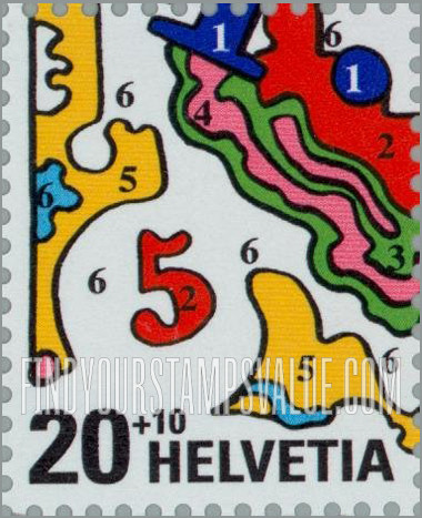 FindYourStampsValue: Semi-Postal, NABA 2000 Philatelic Exhibition, St. Gallen: Quadrant of stylized Coat of Arms, LL