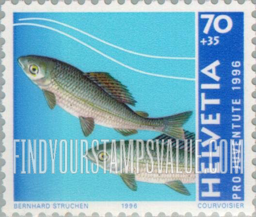FindYourStampsValue: Semi-Postal, Life In and Around Water: Grayling