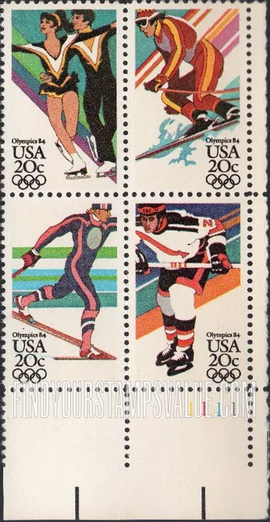 FindYourStampsValue: WINTER OLYMPICS, SARAJEVO 1984