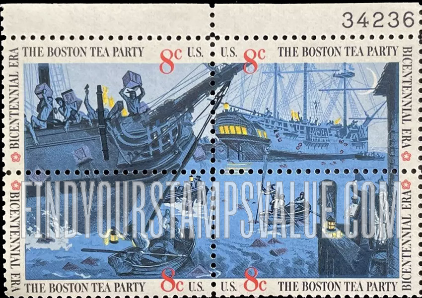 FindYourStampsValue: BOSTON TEA PARTY