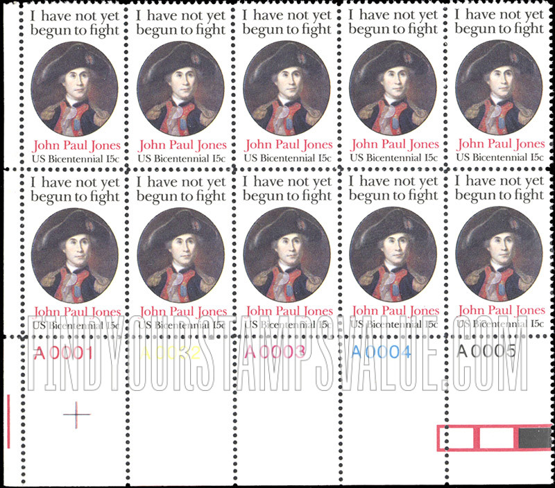 FindYourStampsValue: JOHN PAUL JONES - American Bicentennial
