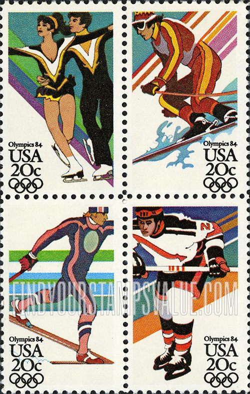 FindYourStampsValue: WINTER OLYMPICS, SARAJEVO 1984