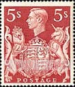 FindYourStampsValue: Great Britain (United Kingdom): King George VI and Royal Arms