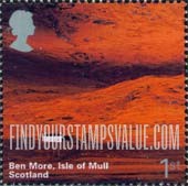 FindYourStampsValue: Great Britain (United Kingdom): Scottish Scenery - Ben More, Isle of Mull, Self-Adhesive Booklet Stamp