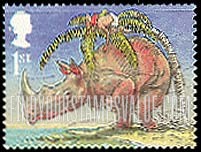 FindYourStampsValue: Great Britain (United Kingdom): Just So Stories, by Rudyard Kipling, Centenary - How the Rhinoceros Got his Skin, Booklet Self-Adhesive Stamp
