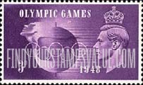 FindYourStampsValue: Great Britain (United Kingdom): 1948 Olympic Games