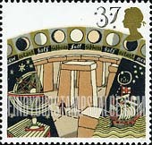FindYourStampsValue: Great Britain (United Kingdom): Astronomy - Stonehenge, Celestial Navigation