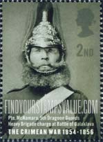 FindYourStampsValue: Great Britain (United Kingdom): Crimean War, 150th Anniversary - Private Michael MacNamara