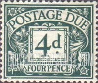 FindYourStampsValue: Great Britain (United Kingdom): Postage Due Stamps - Four Pence