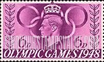 FindYourStampsValue: Great Britain (United Kingdom): 1948 Olympic Games
