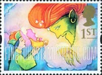 FindYourStampsValue: Great Britain (United Kingdom): Greetings, Children's Characters - Aladdin, Genie