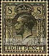 FindYourStampsValue: Great Britain (United Kingdom): King George V - Eight Pence