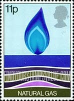FindYourStampsValue: Great Britain (United Kingdom): Great Britain's Wealth of Energy Resources - Natural Gas, Flame