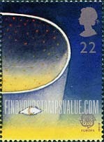 FindYourStampsValue: Great Britain (United Kingdom): Europa, Europe in Space - Stars