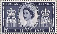 FindYourStampsValue: Great Britain (United Kingdom): Coronation - Portrait of Queen Elizabeth II
