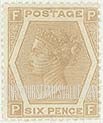FindYourStampsValue: Great Britain (United Kingdom): Queen Victoria - Six Pence Pale Buff