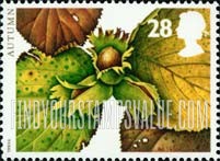FindYourStampsValue: Great Britain (United Kingdom): Autumn Fruits - Filbert