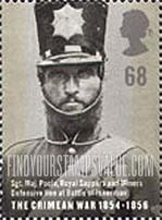 FindYourStampsValue: Great Britain (United Kingdom): Crimean War, 150th Anniversary - Sergeant Major John Poole