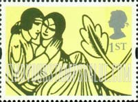 FindYourStampsValue: Great Britain (United Kingdom): Greetings in Art - 'All the Love Poems Of Shakespeare,' by Eric Gill