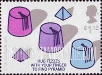 FindYourStampsValue: Great Britain (United Kingdom): Magic Tricks - Pyramids and Fezzes
