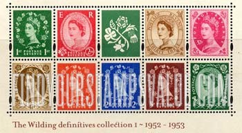 FindYourStampsValue: Great Britain (United Kingdom): Queen Elisabeth, Souvenir Sheet of 9 Stamps