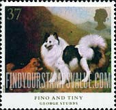 FindYourStampsValue: Great Britain (United Kingdom): Dogs, Paintings by George Stubbs - Fino and Tiny