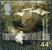 FindYourStampsValue: Great Britain (United Kingdom): Above & Beyond - Buildings and Waterfall, Torrs Walkway Project, Derbyshire