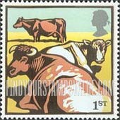 FindYourStampsValue: Great Britain (United Kingdom): Farm Animals - Shorthorn Cattle