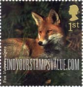 FindYourStampsValue: Great Britain (United Kingdom): Mammals - Fox