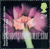 FindYourStampsValue: Great Britain (United Kingdom): Royal Horticultural Society, Bicentenary - Dianthus Allwoodii Group