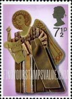 FindYourStampsValue: Great Britain (United Kingdom): Christmas - Angel with Harp