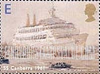 FindYourStampsValue: Great Britain (United Kingdom): Ocean Liners - SS Canberra, 1961
