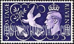 FindYourStampsValue: Great Britain (United Kingdom): Peace Issue - King George VI and Symbols of Peace and Industry