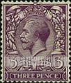 FindYourStampsValue: Great Britain (United Kingdom): King George V - Three Pence