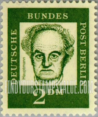 FindYourStampsValue: BERLIN - Portraits: Gerhart Hauptmann