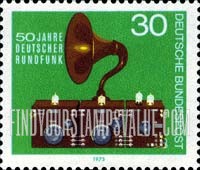 FindYourStampsValue: 50 Years of German Broadcasting - Radio and Speaker, 1923