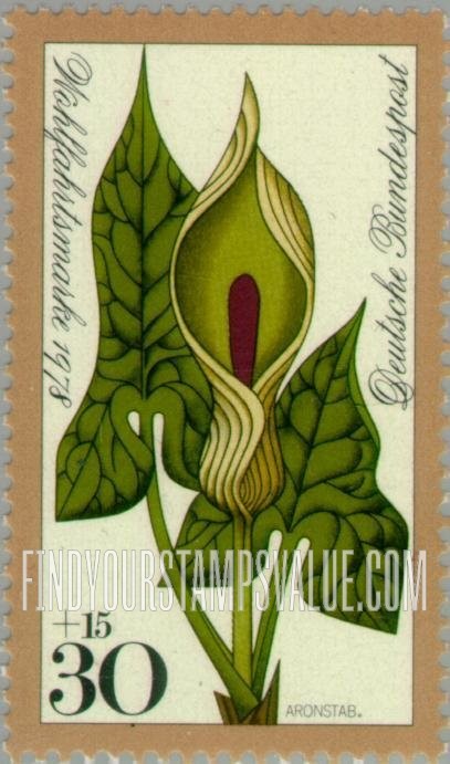 FindYourStampsValue: SEMI-POSTAL - Woodland Flowers: Arum