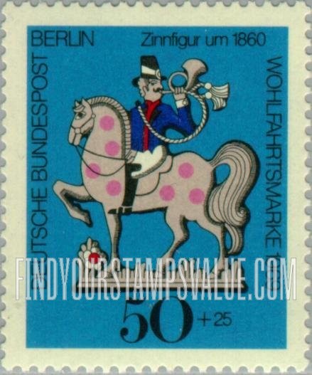 FindYourStampsValue: OCCUPATION SEMI-POSTAL - Tin Toy Type of 1969: Postilion on horseback