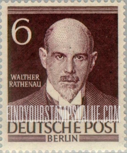 FindYourStampsValue: BERLIN - Portraits: Walter Rathenau