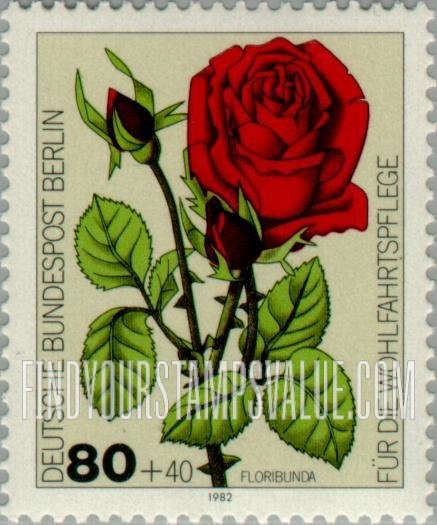 FindYourStampsValue: OCCUPATION SEMI-POSTAL - Flower Type of 1982: Floribunda