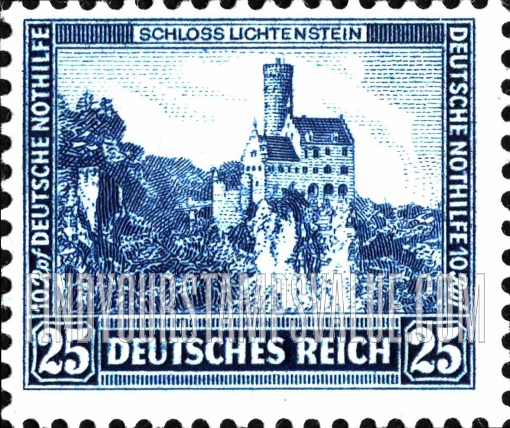 FindYourStampsValue: SEMI-POSTAL - Lichtenstein Castle