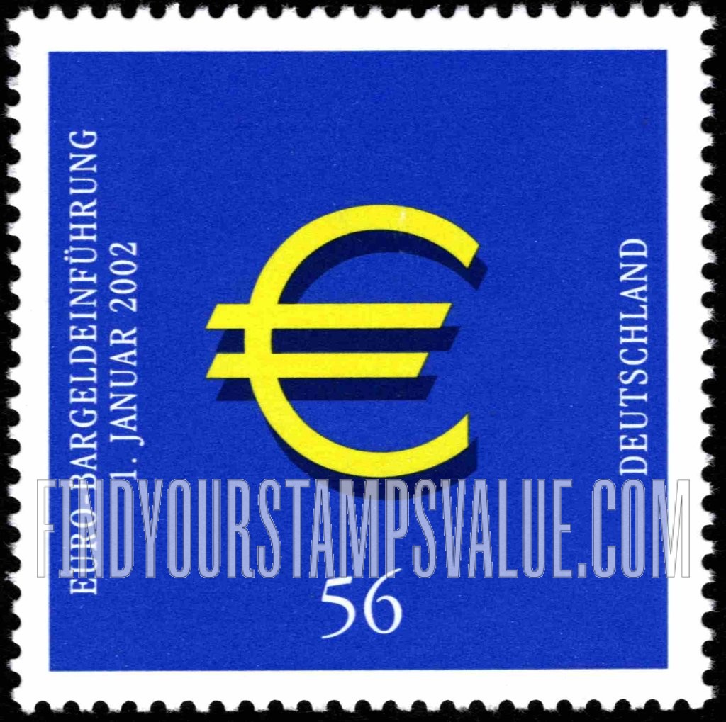 FindYourStampsValue: Introduction of the Euro, January 1